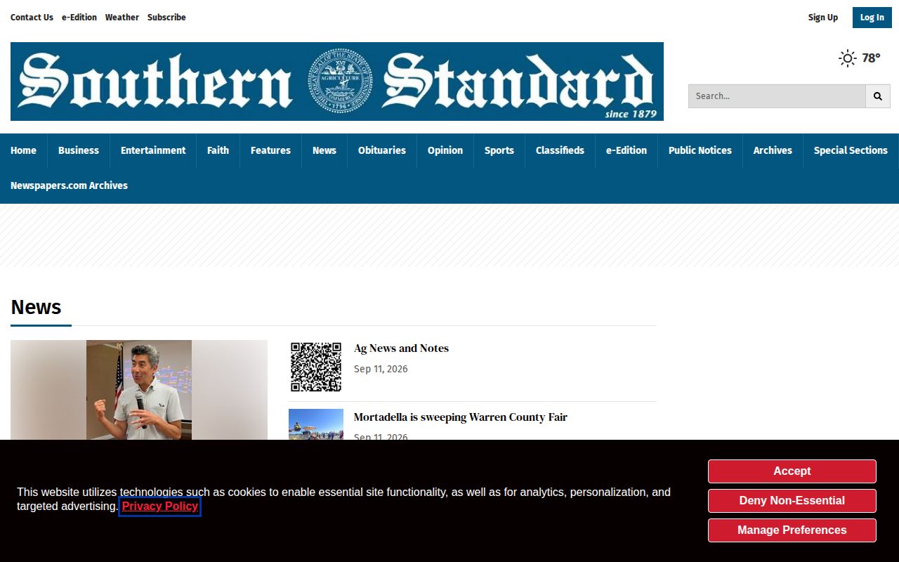 Regional local headlines relevant to Van Buren County arrest coverage